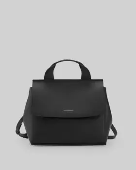 Женская сумка через плечо типа хобо из ответственной кожи Adolfo Dominguez, черный