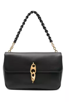 Женская сумка через плечо Tom Ford Chain Link Strap черного цвета