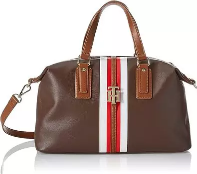 Женская сумка через плечо Tommy Hilfiger Jaden Satchel, каштановый