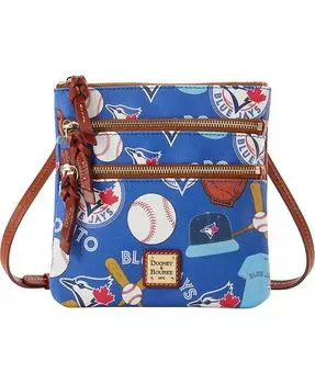 Женская сумка через плечо Toronto Blue Jays Game Day с тройной молнией Dooney & Bourke, синий