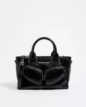 Женская сумка через плечо трансформируемая с несколькими карманами Bimba y Lola, чёрный