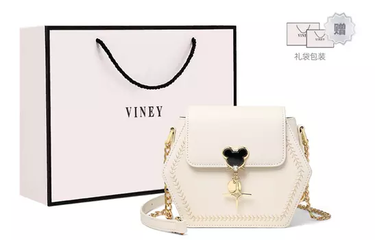 Женская сумка через плечо Viney, Белый с зеленым