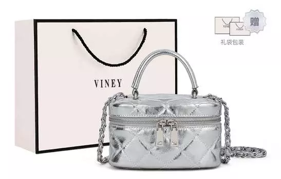 Женская сумка через плечо Viney, Большое серебро