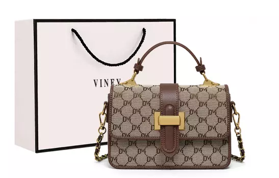 Женская сумка через плечо Viney, Коричневый + V90722
