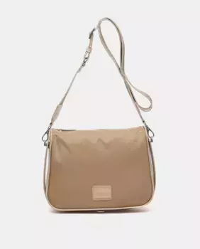 Женская сумка через плечо верблюжьего цвета из переработанных материалов Abbacino