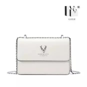 Женская сумка через плечо Woodpecker, Черный (серебряная цепочка) 4431A-23B0