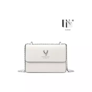 Женская сумка через плечо Woodpecker, Кремовый (золотая цепочка) 5561A-23W3