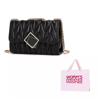 Женская сумка через плечо Worm's home, Черный