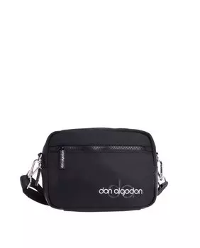 Женская сумка через плечо Zaira черная на молнии Don Algodn, черный
