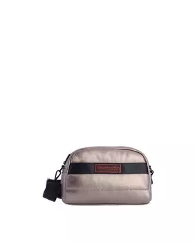 Женская сумка через плечо Znit оловянного цвета на молнии Don Algodn, золотой