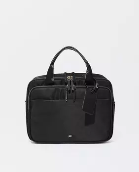 Женская сумка для документов, трансформируемая в сумку через плечо, с застежкой-молнией и несколькими отделениями черного цвета Parfois, черный
