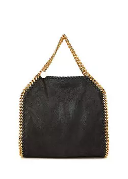 Женская сумка falabella black gold Stella McCartney