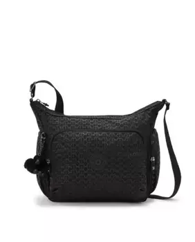 Женская сумка Gabb через плечо с регулируемым ремешком с черным принтом Kipling, черный