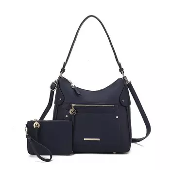 Женская сумка-хобо через плечо и клатч MKF Collection Maeve от Mia K, темно-синий