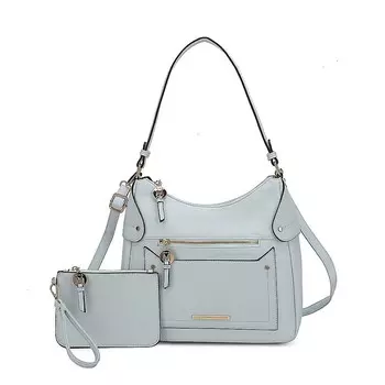 Женская сумка-хобо через плечо и клатч MKF Collection Maeve от Mia K, цвет Light Blue