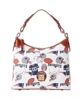 Женская сумка-хобо New England Patriots Game Day Dooney & Bourke, мультиколор