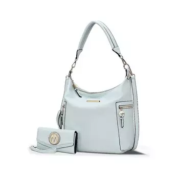 Женская сумка-хобо сумка и кошелек Ophelia MKF Collection от Mia K, цвет Light Blue