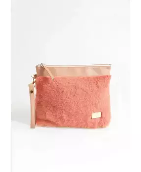 Женская сумка-клатч из овчины Furniq UK, красный