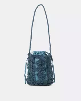 Женская сумка-корзина макраме Southern Cotton, синий