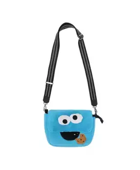 Женская сумка-кроссбоди Cookie Monster 26 CM из плюша Sesame Street, синий