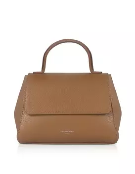 Женская сумка Ladyfinger с верхней ручкой и ремешком Le Parmentier, коньяк