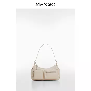 Женская сумка Mango в мотоциклетном стиле, черный