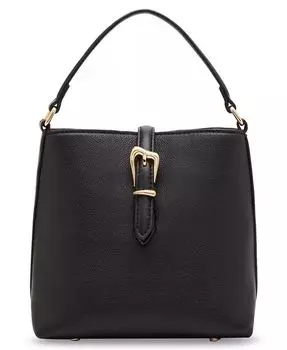 Женская сумка-мешок со скульптурной пряжкой Anne Klein, черный