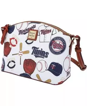 Женская сумка Minnesota Twins Gameday Suki через плечо со средним браслетом Dooney & Bourke, мультиколор