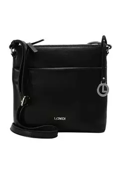 Женская сумка на плечо с эмблемой на молнии L.CREDI, черный