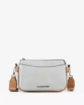 Женская сумка на плечо с коричнево-синими деталями PACOMARTINEZ, синий