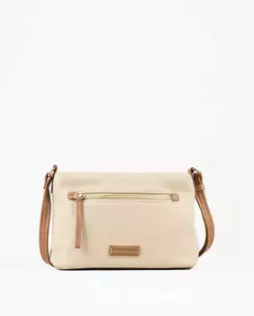 Женская сумка на плечо с мягкой текстурой бежевого цвета PACOMARTINEZ, бежевый