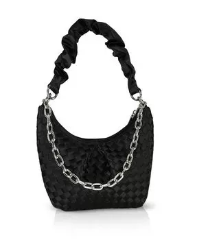 Женская сумка на плечо Sophia Basket Weave Jewel Badgley Mischka, черный