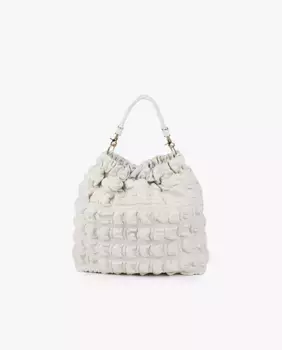 Женская сумка на плечо типа шоппер с узлом на ручках Lola Casademunt, цвет Crudo