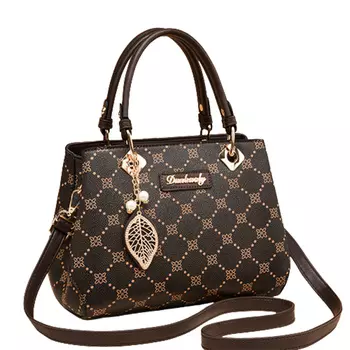 Женская сумка Pink·Land, Кофейный принт