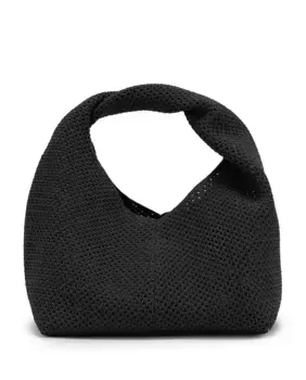 Женская сумка с застежкой-кнопкой и логотипом сбоку Ecoalf, черный