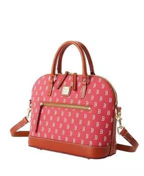 Женская сумка-саквояж Boston Red Sox Signature с выпуклой молнией Dooney & Bourke, красный