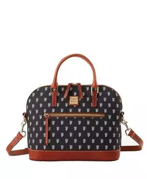 Женская сумка-саквояж San Francisco Giants Signature с выпуклой молнией Dooney & Bourke, черный