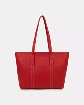 Женская сумка-шоппер из веганской кожи Naulover, красный