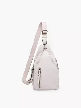 Женская сумка-слинг Nikki с двумя отделениями цвета слоновой кости Jen & Co., слоновая кость