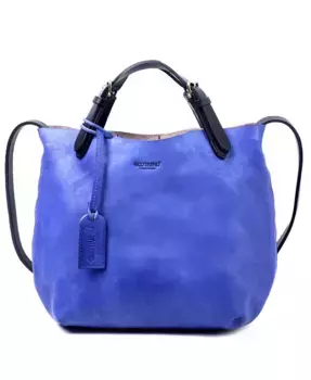 Женская сумка-тоут из натуральной кожи с эффектом омбре OLD TREND, синий