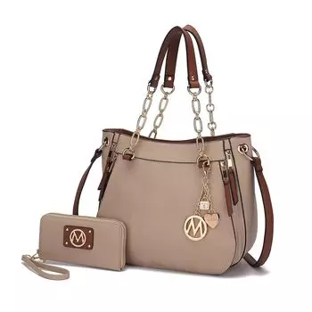 Женская сумка-тоут из веганской кожи MKF Collection Lina от Mia K MKF Collection, черный