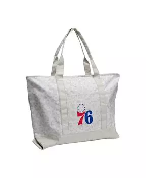 Женская сумка-тоут Philadelphia 76ers с леопардовым узором Logo Brands, серый