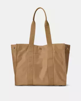 Женская сумка-тоут Stevie большого размера бежевого цвета Lauren Ralph Lauren, бежевый