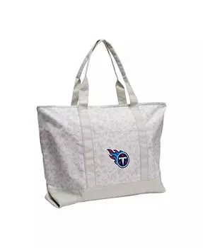 Женская сумка-тоут Tennessee Titans с леопардовым узором Logo Brands, серый