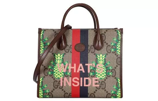Женская сумка-труба из коровьей кожи на одно плечо, разноцветная GUCCI