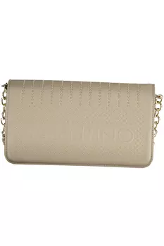 Женская сумка Valentino Bags через плечо с тисненым логотипом и заклепками, бежевый