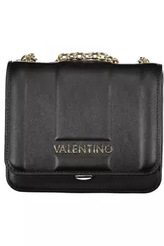 Женская сумка Valentino Bags из глянцевой экокожи, черный