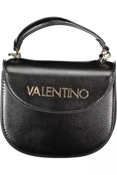 Женская сумка Valentino Bags седло из глянцевой экокожи, черный
