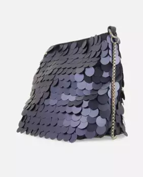 Женская сумка-ведро с пайетками Gioseppo, синий