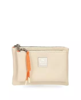 Женская сумочка Bea с двумя отделениями бежевого цвета Pepe Jeans, золотой